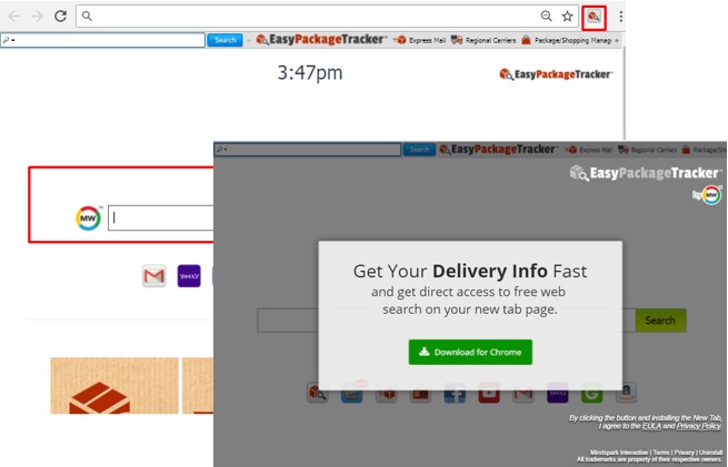 How To Remove EasyPackageTracker Toolbar From Browser